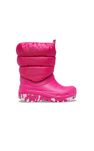 Crocs Classic Neo Puff Boot T Çocuk Günlük Bot 207684-6XQ Pembe