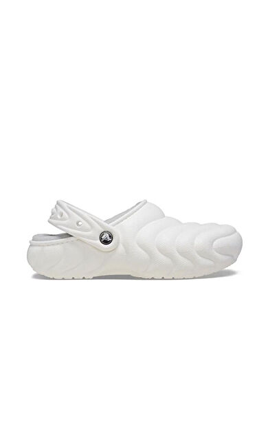 Crocs Classic Lined Overpuff Clog Unisex Terlik 210059-100 Beyaz