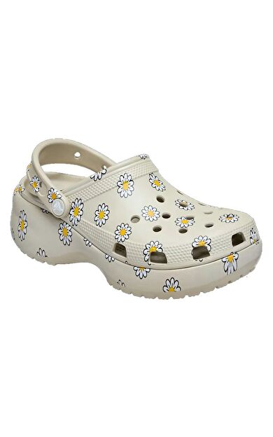 Crocs 212668-1WY Classic Platform Floral Clog Kadın Sandalet