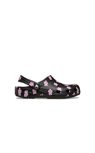 Crocs Classic Flower Clog K Çocuk Terliği 212670-001Siyah