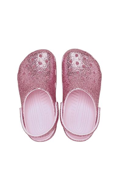 Crocs Classic Chunky Glitter Clog T Çocuk Terlik Pembe