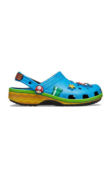 Crocs Super Mario Core Cls Clg K Çocuk Terlik Mavi