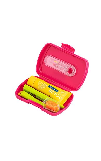Curaprox Be You Travel Set, Koyu Pembe