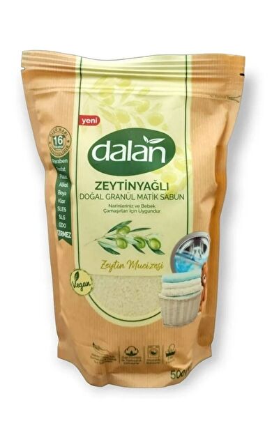 Dalan Zeytinyağlı Doğal Granül Matik Sabun Zeytin Mucizesi 500 Gr