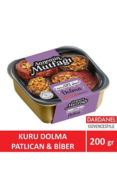 Annemin Mutfağı Hazır Yemek Kuru Dolma Patlıcan,Biber 200 gr