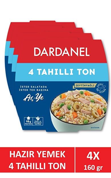 Dardanel Aç Ye Dört Tahıllı Ton Balığı 160 gr x 4 Adet