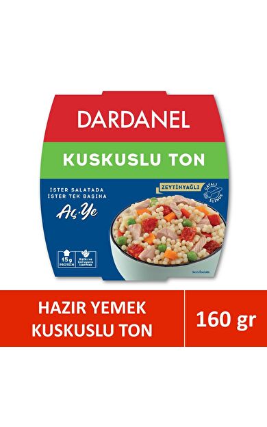 Dardanel Aç Ye Kuskuslu Ton Balığı 160 gr