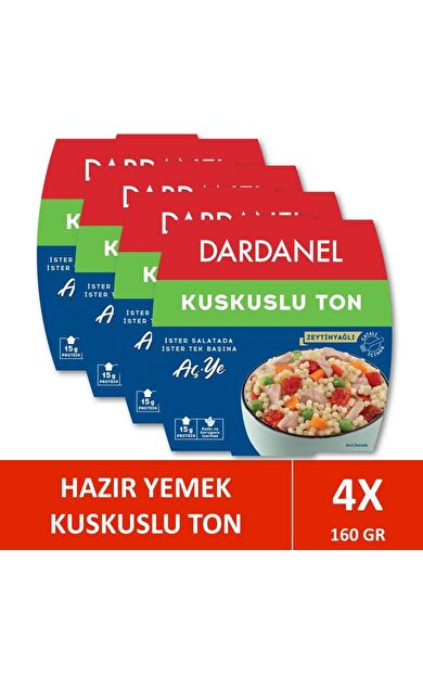 Dardanel Aç Ye Kuskuslu Ton Balığı 160 gr x 4 Adet