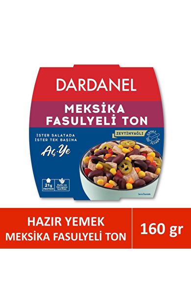Dardanel Aç Ye Meksika Fasulyeli Ton Balığı 160 gr