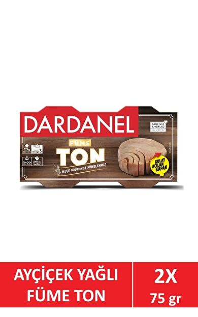 Dardanel Dardanel Ayçiçek Yağlı Füme Ton 2 X 75 gr