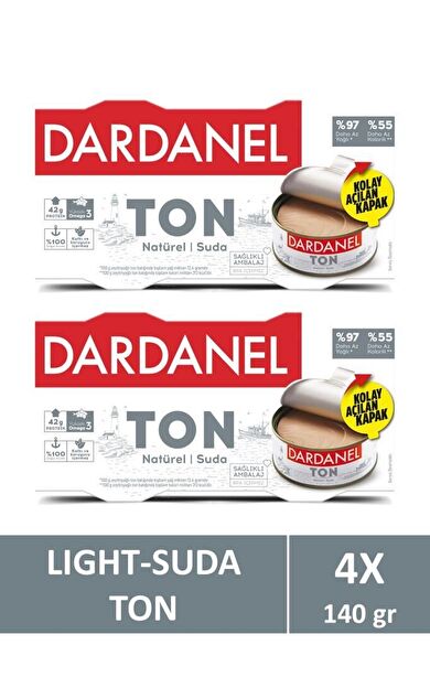 Dardanel Ligtht Ton Balığı 2x140 gr x 2 Adet