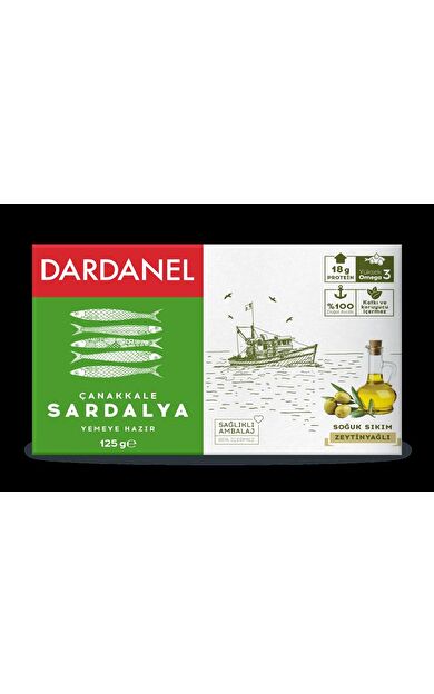 Dardanel Dardanel Zeytinyağlı Çanakkale Sardalya 125 gr