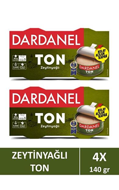 Dardanel Dardanel Zeytinyağlı Ton Balığı 2x140 gr x 2 Adet
