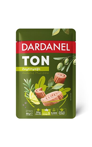 Dardanel Zeytinyağlı Ton Balığı Poşet 80 gr