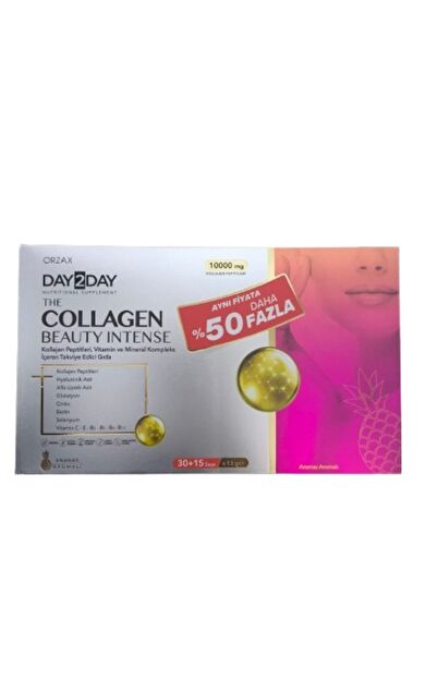 Day2day The Collagen Beauty Intense Ananas Aromalı 45 Saşe - %50 Daha Fazla