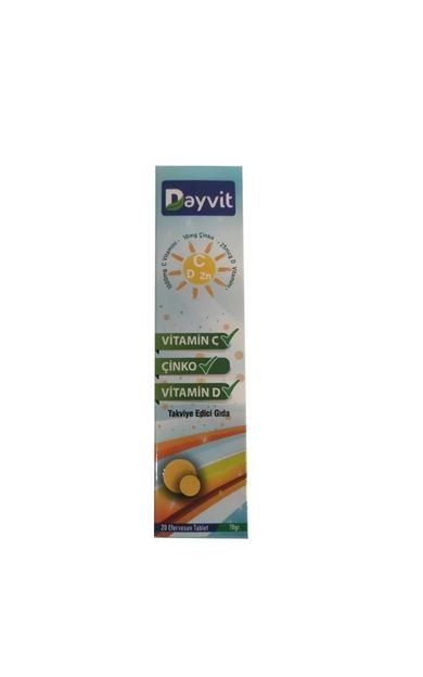 Dayvit Vitamin C Çinko Vitamin D Efervesan Tablet