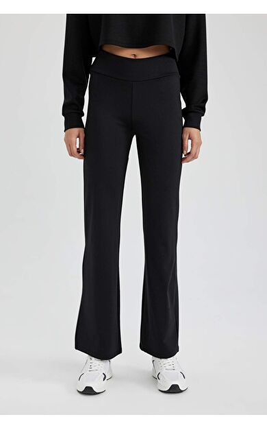 DeFactoFit Standart Fit Geniş Paça Skuba Dalgıç Kumaş Pantolon