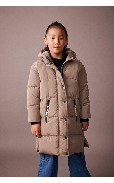 DeFacto Kız Çocuk Pelüş Astar Parka