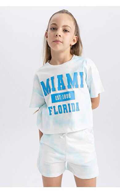 DEFACTO Kız Çocuk Sweatshirt Kumaşı Şort A2463A823HSTR514