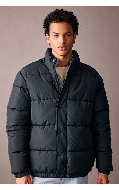 DeFactoFit Regular Fit Dik Yaka Mont