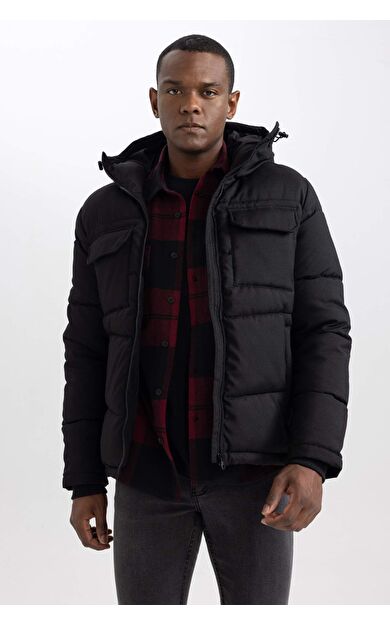 DeFacto Slim Fit Kapüşonlu Mont A2548AX23WNBK27