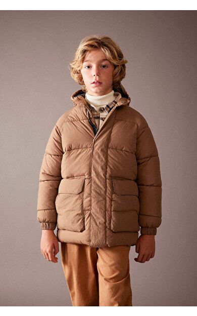 DeFactoFit Erkek Çocuk Kapüşonlu Parka