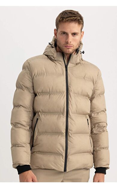 DeFacto Slim Fit Kapüşonlu Astarlı Mont A3281AX23WNBG193