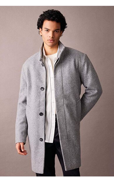 DeFacto Regular Fit Dik Yaka Kaşe Parka A3557AX23WNGR221