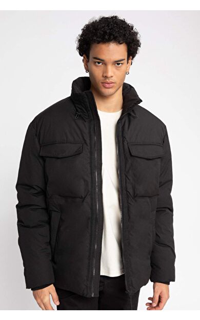 DeFacto Slim Fit Dik Yaka Mont A3662AX23WNBK27