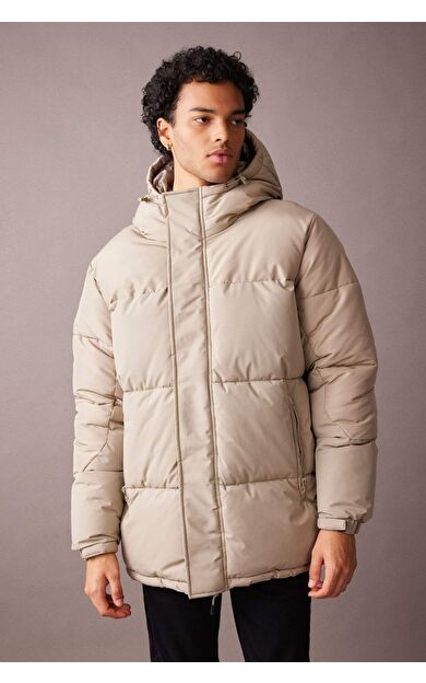 DeFacto Regular Fit Kapüşonlu Puffer Şişme Mont A3859AX23WNBG769