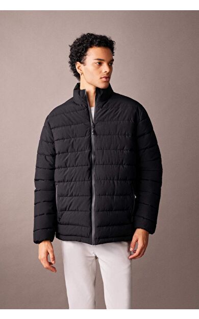 DeFacto Su İtici Regular Fit Dik Yaka Mont