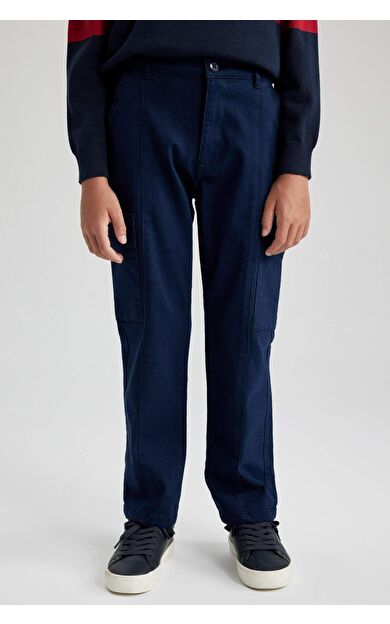 Erkek Çocuk Kargo Fit Twill Pantolon
