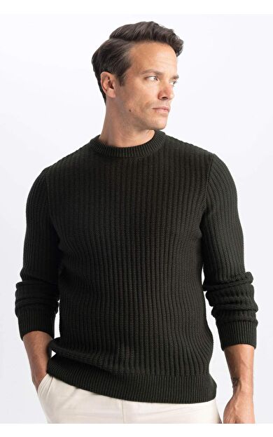 DeFactoFit Standart Fit Bisiklet Yaka Triko Kazak A5234AX23WNGN185