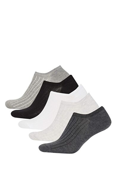 DeFactoFit Erkek 5'li Pamuklu Sneaker Çorap A6103AXNSKR1