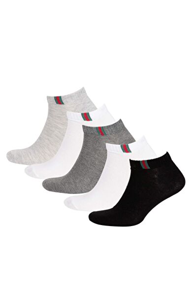 DeFactoFit Erkek 5'li Pamuklu Patik Çorap A6147AXNSKR1