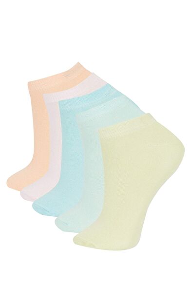 DeFactoFit Kız Çocuk 5'li Pamuklu Patik Çorap
