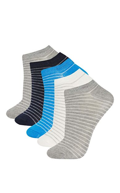DEFACTO Erkek Çocuk 5'li Pamuklu Patik Çorap A6703A8NSKR1