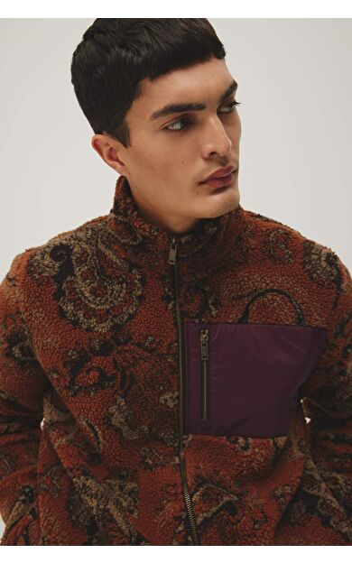 DeFacto Modern Fit Dik Yaka Pelüş Mont