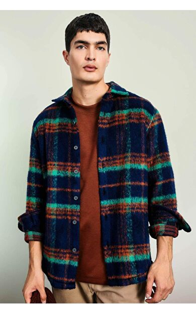 Regular Fit Polo Yaka Gömlek Ceket