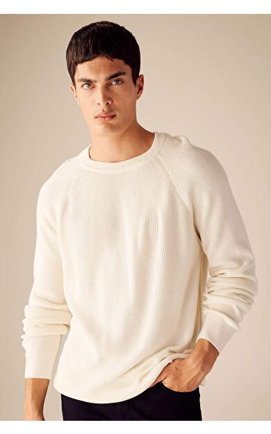 Standart Fit Bisiklet Yaka Triko Kazak A8458AX23AUER100