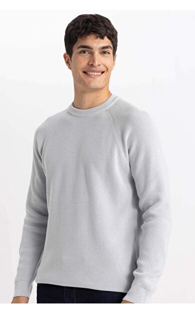 DeFactoFit Standart Fit Bisiklet Yaka Kazak A8458AX24SPGR184