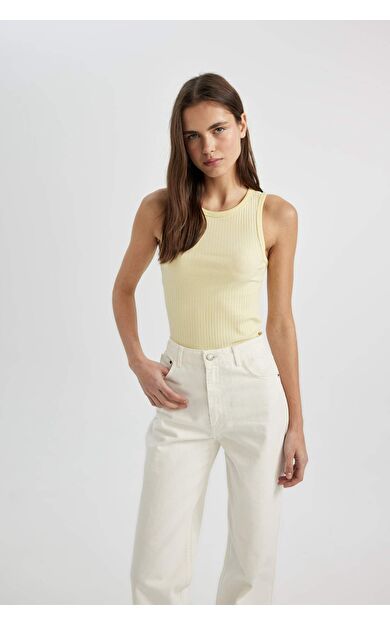 DeFacto Slim Fit Halter Yaka Fitilli Kaşkorse Atlet