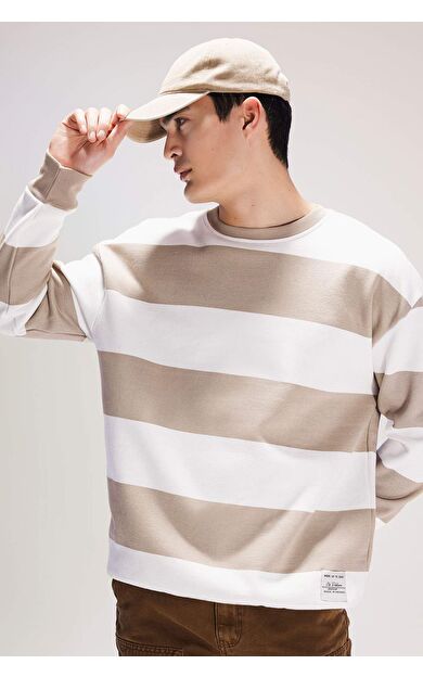 DeFacto Boxy Fit Bisiklet Yaka Sweatshirt