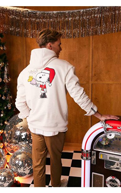 DeFacto Snoopy Boxy Fit Kapüşonlu Sweatshirt