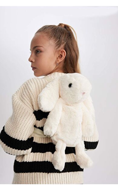 DeFactoFit Kız Çocuk Pelüş Sırt Çantası