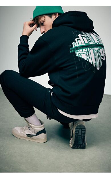 DeFacto Oversize Fit Kapüşonlu Sweatshirt