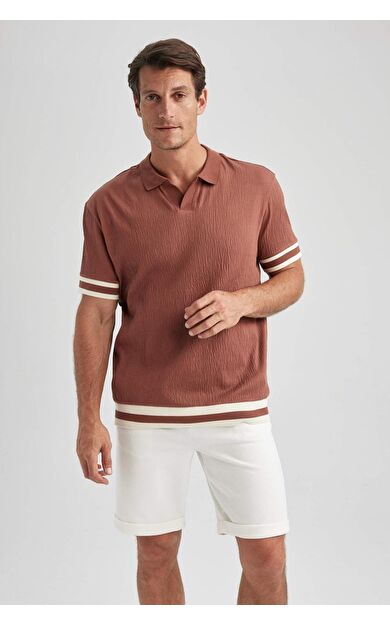 DeFacto Regular Fit Polo Yaka Kısa Kollu Tişört