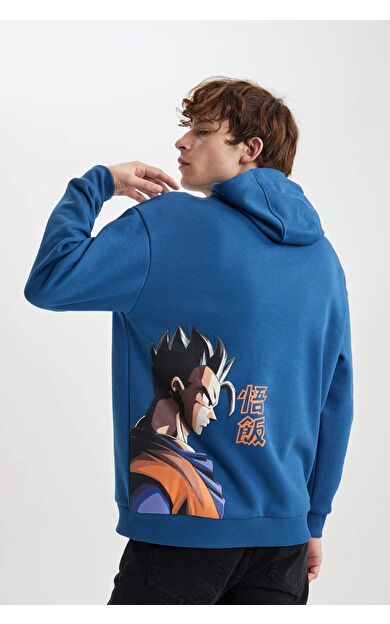 DeFacto Dragon Ball Boxy Fit Kapüşonlu Sweatshirt