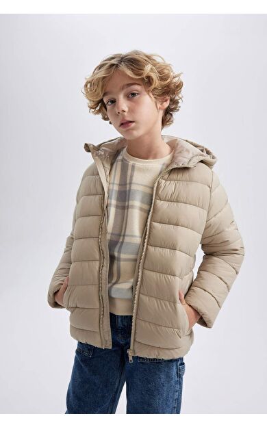 DeFactoFit Erkek Çocuk Su İtici Kapüşonlu Mont B1824A824SPBG764