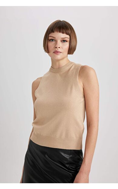 DeFactoFit Regular Fit Yarım Balıkçı Yaka Atlet